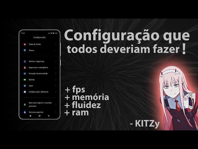 CONFIGURAÇÕES DE OTIMIZAÇÃO +60fps | Estabilidade de bateria e performance 