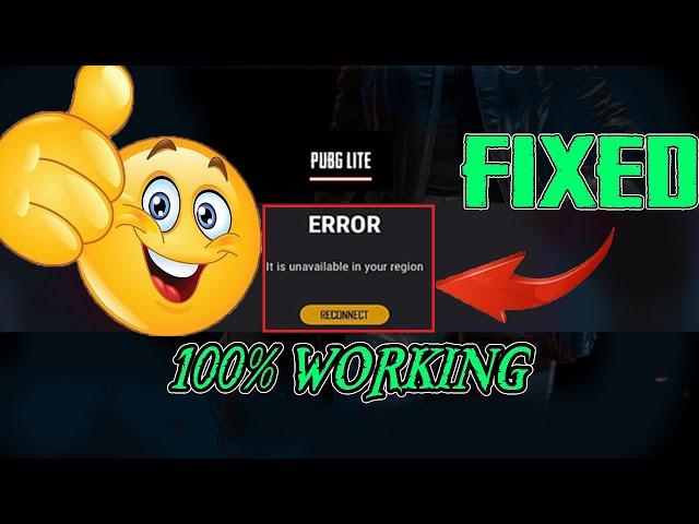 How to Fix Pubg PC Lite Unavailable error | Region error [Windows 7,8,10]