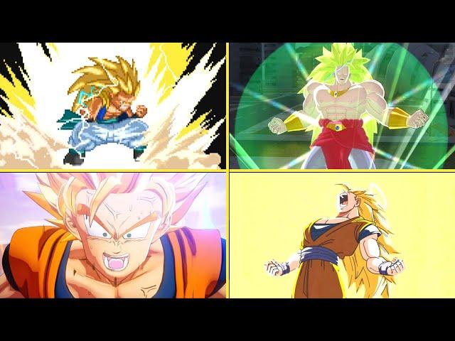 Evolution of SSJ3 Transformations (1996-2024) 超サイヤ人3 変身シーン