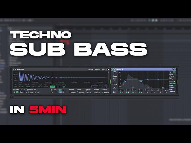 How to - Perfect Techno Sub Bass in 5 min [Ableton Live Tutorial]