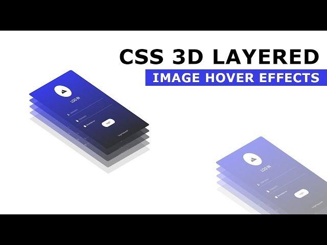 CSS 3d Layered Image Hover Effects - CSS Isometric Design