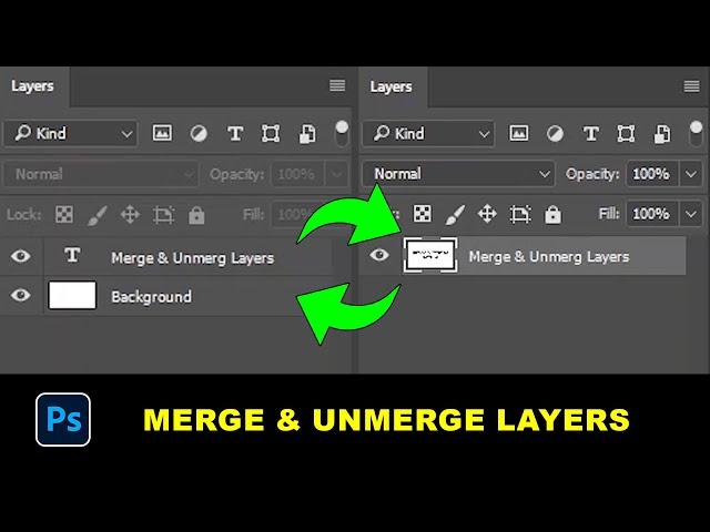 How to Merge and Unmerge Layers in Photoshop