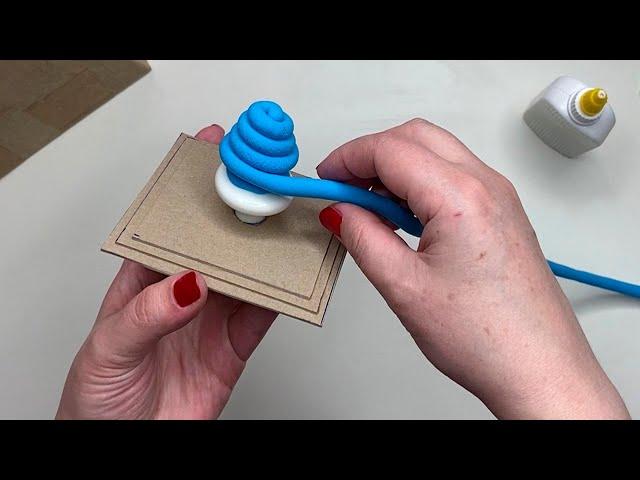 DIY Magic box made of cardboard