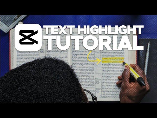 Capcut Tutorial - Text Highlight Effect (ENGLISH)