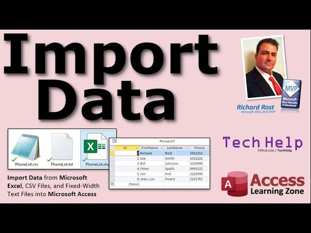 Import Data into Microsoft Access from Microsoft Excel, CSV Files, and Fixed-Width Text Files