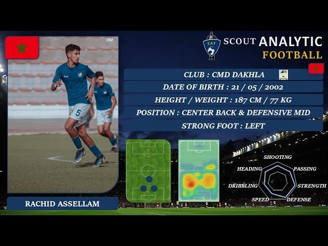 RACHID ASSELLAM ( 2023 - 2024 ) ( CENTER BACK & DEFENSIVE MIDFIELDER - CMD MOROCCO )