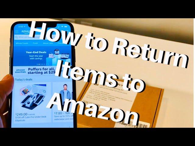 How to Return Items to Amazon! Easy