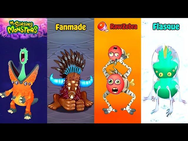 ALL COMPARISONS With Ethereal Workshop Wave 4 Original VS Fanmade VS Flasque in My Singing Monsters!