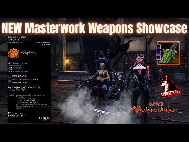 NEW Masterwork Weapons Sneak Peak Mod 21 Neverwinter Northside