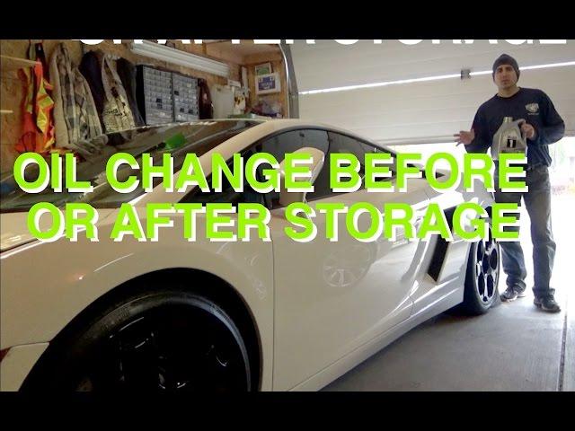 Lamborghini Gallardo OIL CHANGE BEFORE OR AFTER STORAGE