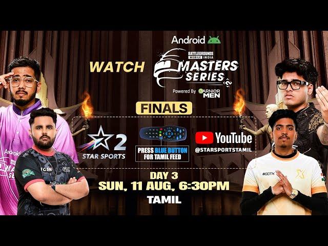 2024 BGMS Season 3 | TAMIL LIVE | Teams ready to dominate BGMI! | Finals Day 3