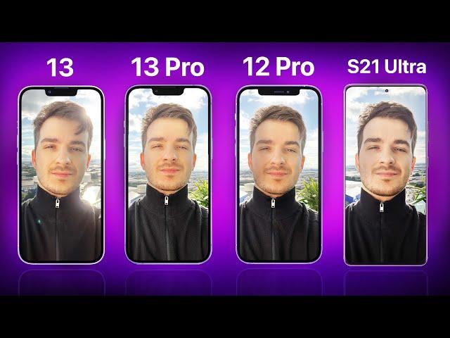 iPhone 13 Pro vs 13 vs 12 Pro vs S21 Ultra - ULTIMATE Camera Comparison