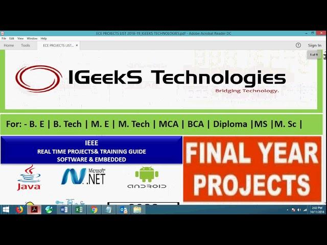 IEEE 2018 VLSI FINAL YEAR PROJECT LIST