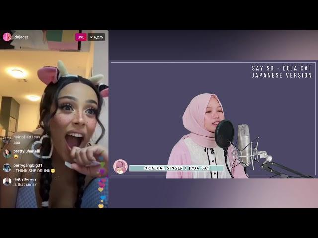 Doja Cat Reacts To Japanese Version of 'Say So' by Rainych Ran
