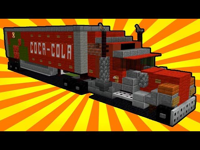 Minecraft: How to Build a Truck in Minecraft (Coca Cola) Minecraft Truck Tutorial