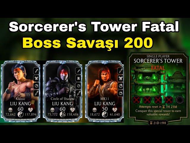 Liu Kang Takımıyla Sorcerer's Tower 200 | Yeni Diamond Karakter | Mk Mobile