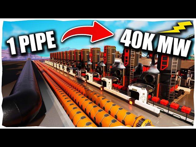 How To Turn 600 Oil into 40,000MW With Turbo Fuel in Satisfactory U8