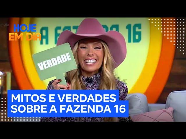 Adriane Galisteu revela mitos e verdades sobre A Fazenda 16