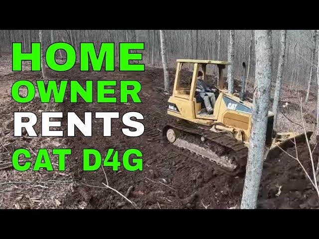 Homeowner Rents Caterpillar D4G for land clearing - Youtube Yacht Series