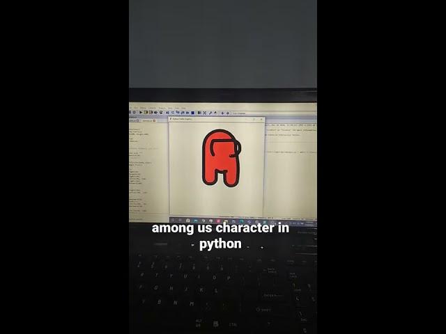 Among us character using python turtle library #shorts #amongus #python