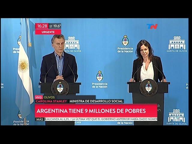 Conferencia de prensa de Macri y Stanley, sobre las cifras de pobreza - 28/09/2016