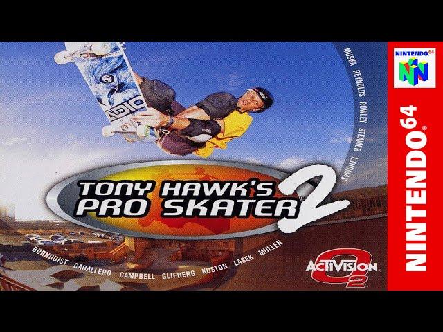 Tony Hawk's Pro Skater 2 (N64) - Full Game Walkthrough / Longplay (4K60ᶠᵖˢ UHD)