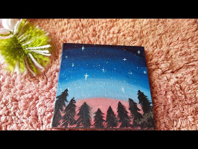 mini canvas painting | DIY Vanya