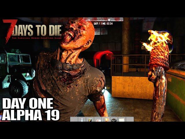Alpha 19 HYPE! Day One | 7 Days to Die Alpha 19 Gameplay | E01