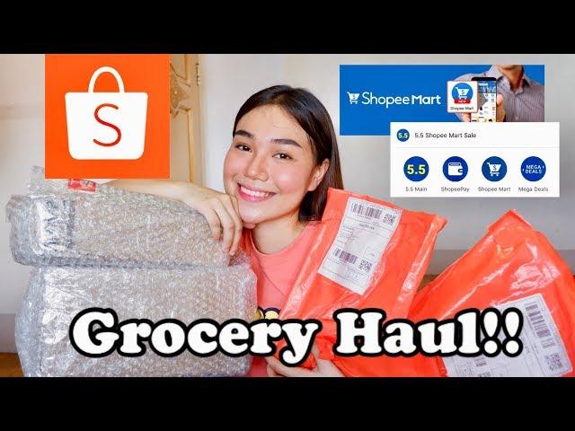 GROCERY HAUL + SHOPING EXPERIENCE FROM SHOPEE MART USING SHOPEE APP / SHOPEE HAUL 2020