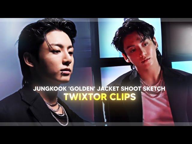 Jungkook 'Golden' jacket shoot sketch twixtor clips! [HD 4K] (+mega link)