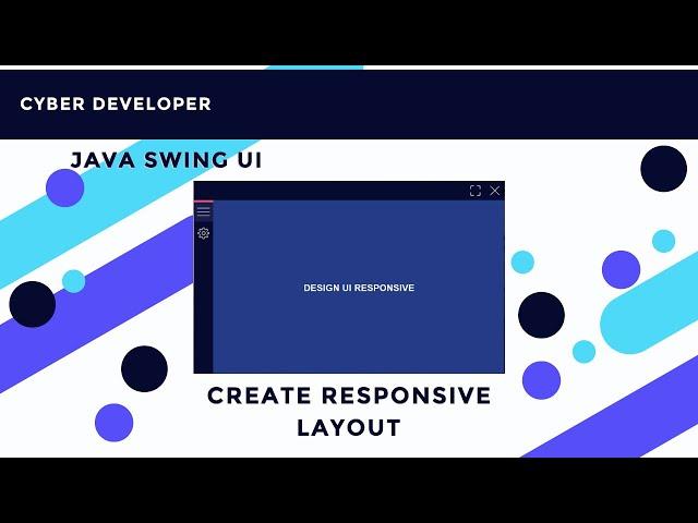 Java Swing Netbeans UI Design || Responsive Layout Part 1