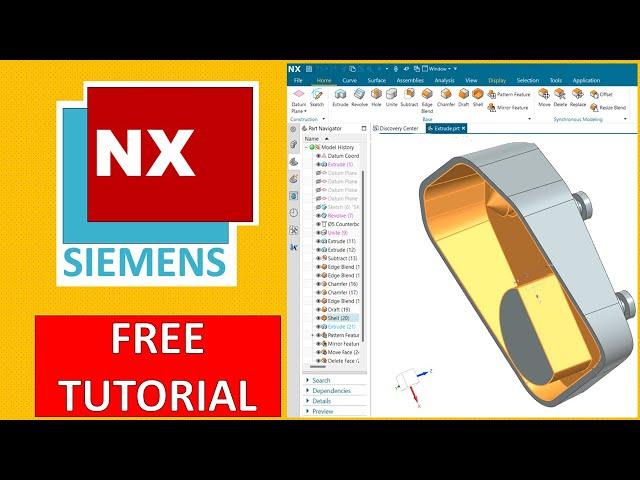 How to use unite feature in Siemens NX | Free tutorial for beginners