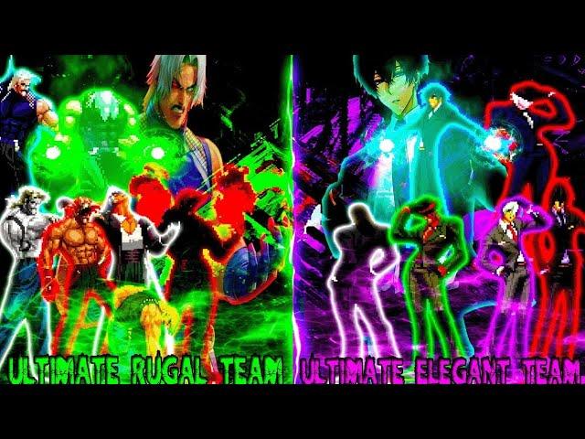 KOF MUGEN Ultimate Rugal Bernstein Team vs Ultimate Elegant Team