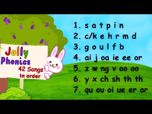 42 Jolly Phonics Songs in Order: Fun Learning for Kids to Master Reading!