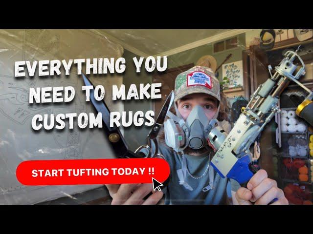 Essential TUFTING TOOLS for making CUSTOM RUGS !!