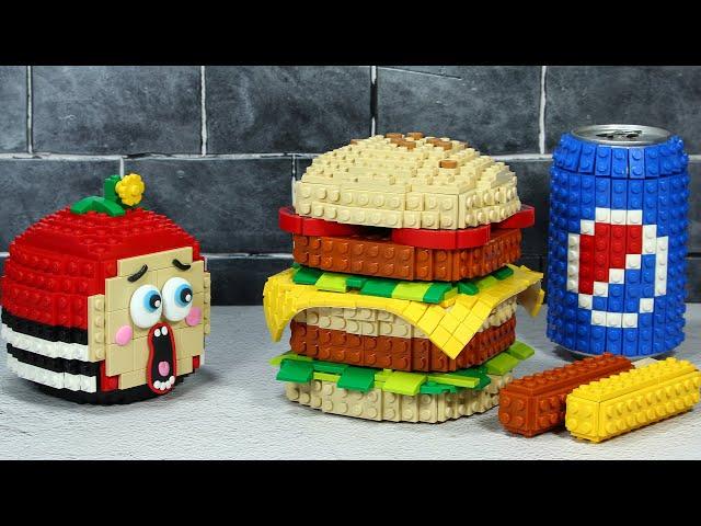 Lego Mukbang Prison Fast Food - The Last Meal Request | Stop Motion & LEGO Food ASMR