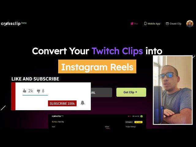 Turn your Twitch Clips into TikToks or Instagram Reels [CrossClip Tutorial ]