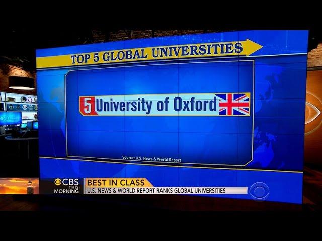 U.S. News & World Report ranks global universities