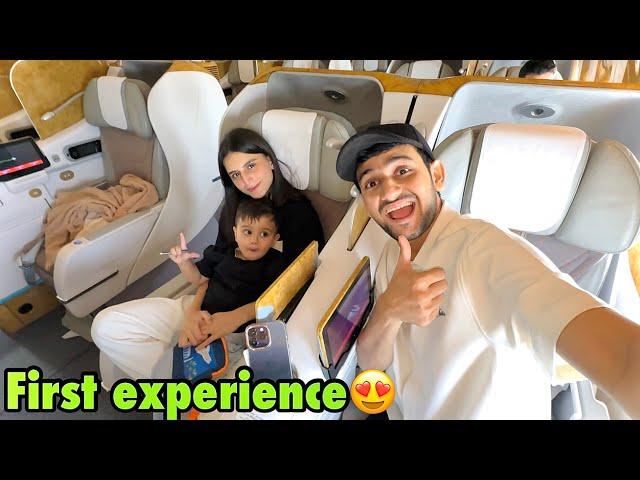 Basil ke sath peheli bar business class ka experience kiya | Karachi to Dubai