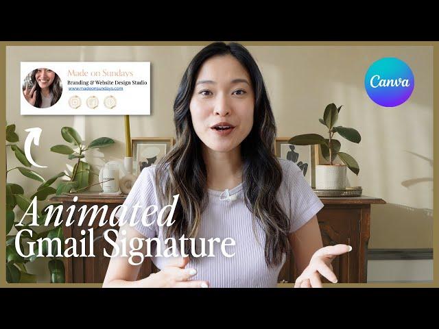 How to Make An Email Signature with Canva + Animated GIF Elements