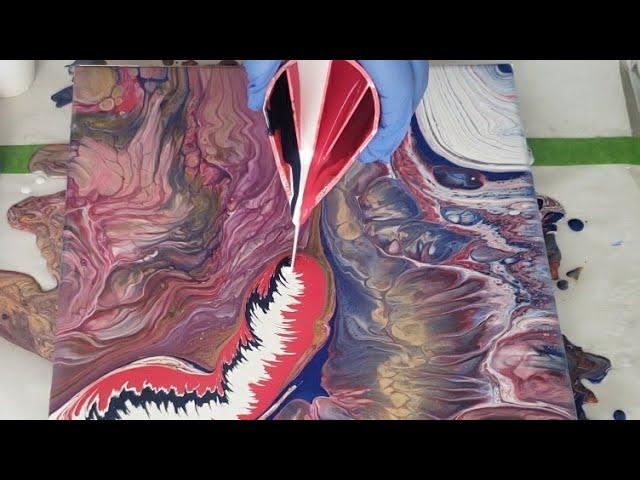 Old School Split Cup With A New Split Cup ! Acrylic Pouring | Fluid Art