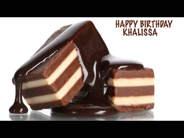 Khalissa  Chocolate - Happy Birthday