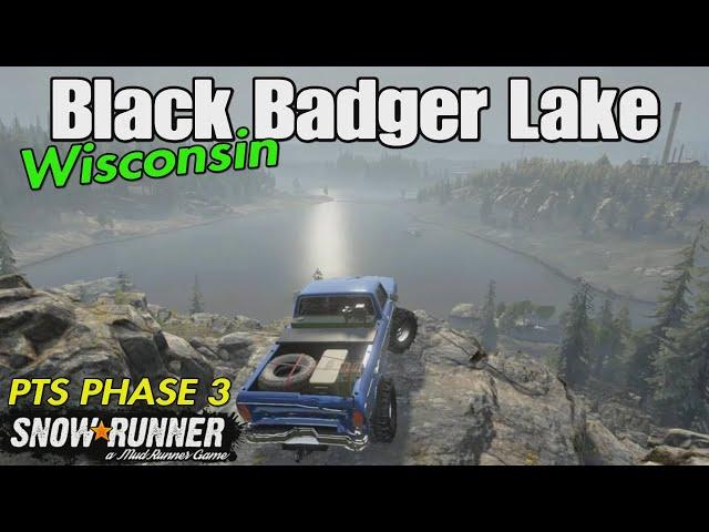 SNOWRUNNER Phase 3 Wisconsin Black Badger Lake map First look  PTS PC