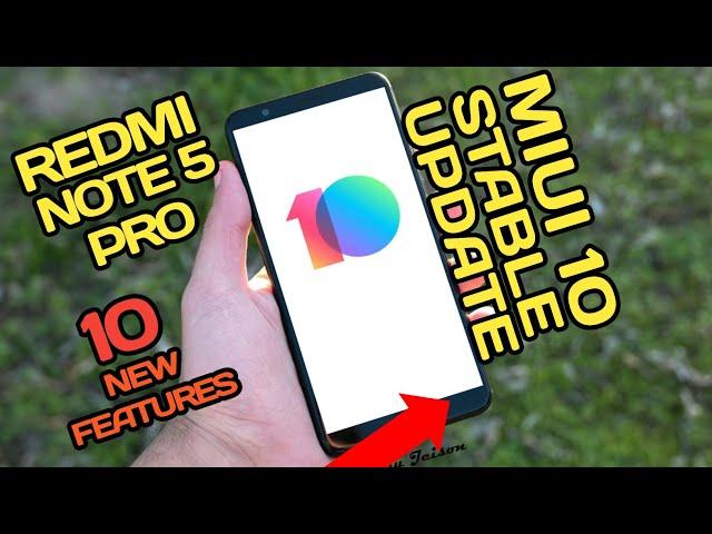 MIUI 10 Stable 10.0.1.0 UPDATE For Redmi Note 5 Pro New features!