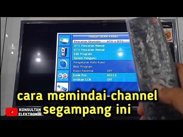 Cara Memindai Channel di TV Polytron, Menangkap Siaran Digital TV tanpa STB