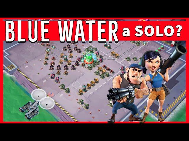 a BLUE WATER core rush? NO WAY  watch this amazing ZOOKA attack / BOOM BEACH strategy/gameplay/tips