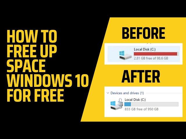 How To Free Up Disk Space In Windows For Free