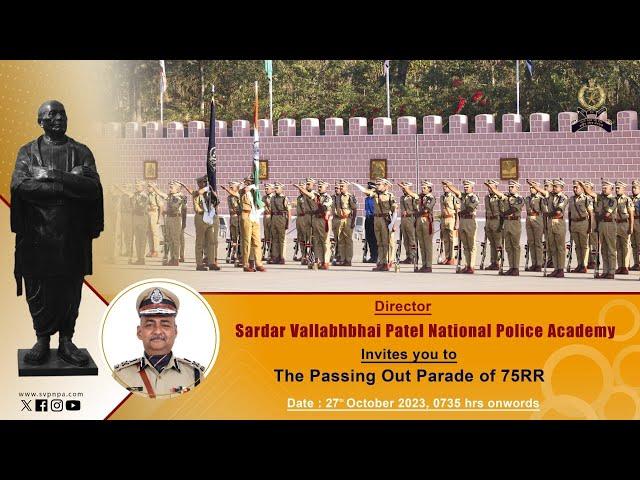 Passing Out Parade - 75RR (Batch 2022), 27th October 2023