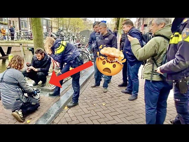 Amazing Find Magnet Fishing Find In Amsterdam (Police First!)