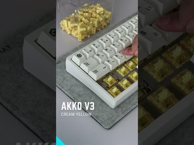 Akko V3 Cream Yellow | smooth and creamy linear switch